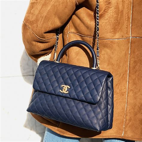 large chanel flap bag with top handle|chanel trendy top handle.